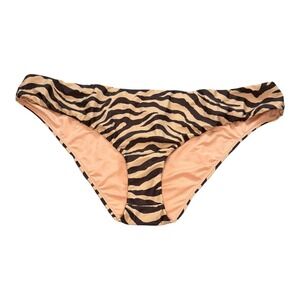 J. Crew Bikini Bottoms‎ Zebra Print Recycled Fabric Swimwear 3X